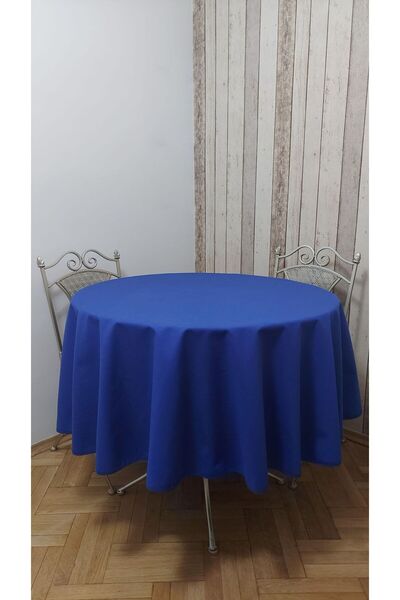 gonk Round, Solid Color, Duck (Liquid Pusher, Stain Proof) Fabric, Tablecloth