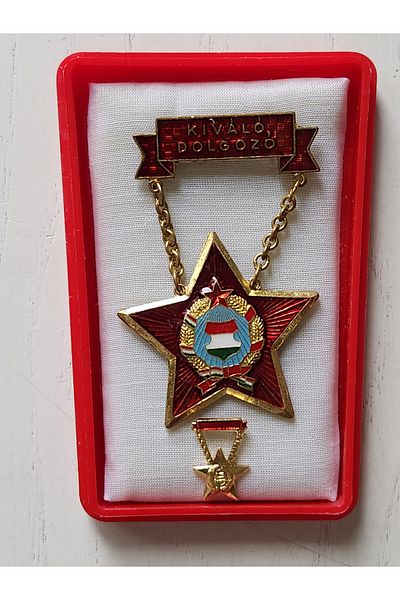 Edi Antik Hungarian Double Medal 6cm. Original Period