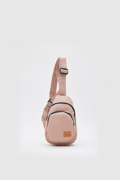Shanta Mink D17 Double Zipper Compartment Adjustable Strap Unisex Cross Waist and Shoulder Bag
