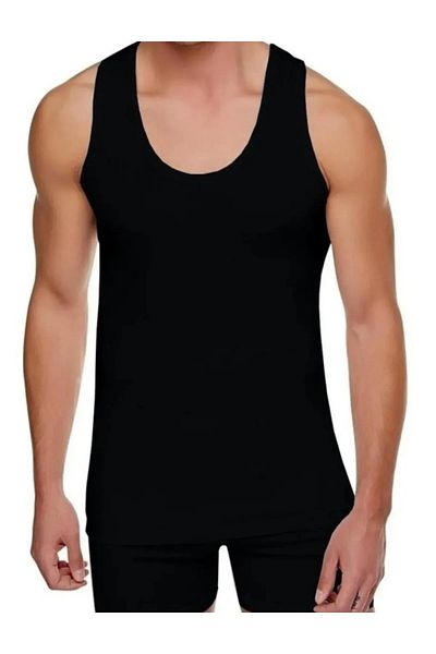 Didaly Latest Quality Men's Cotton Thick Strap Undershirt 1 Pc (Flexible)