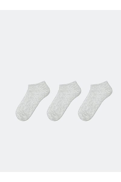 LC Waikiki Lcw Eco Women's Plain Booties Socks 3-Pack