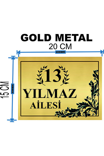 sıradışıhediyem METALNA TABLICA ZA VRATA DESE Sa deznom AL, VELIČINA LEMEĆE 2...