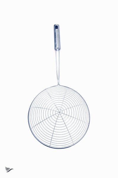 rubihome Steel Lux Stainless Frying Colander, Oil Strainer, Steel Wire Ladle