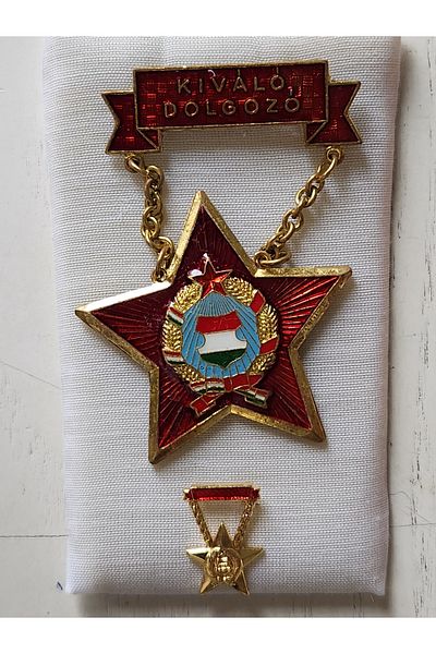 Edi Antik Hungarian Double Medal 6cm. Original Period