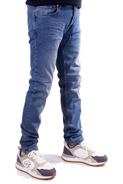 Twister Jeans Twister Panama 727C Mavi Düşük Bel Dar Paça Erkek Jeans Pantolon
