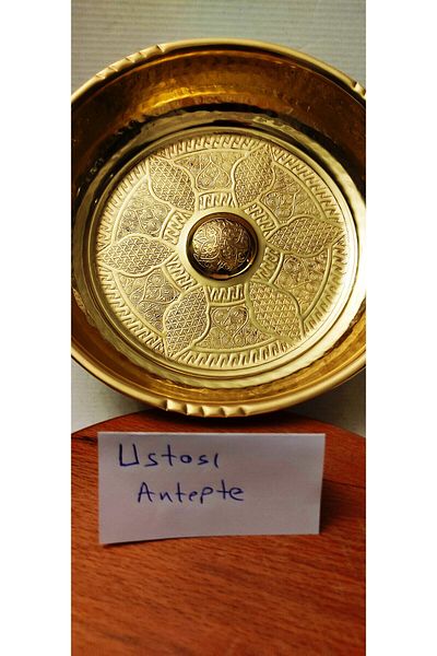 Ustası Antepte Бродирана медна купа за баня 20 см
