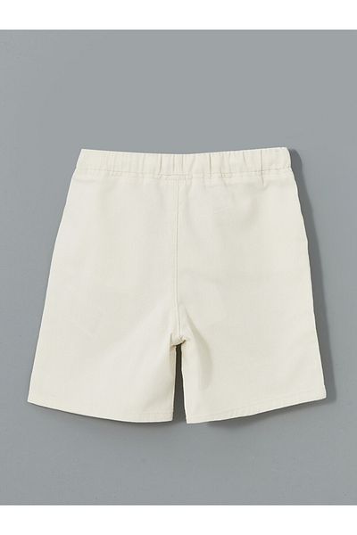 LC Waikiki Pantaloni scurți din Gabardină pentru băieți cu talie elastică LCW Kids