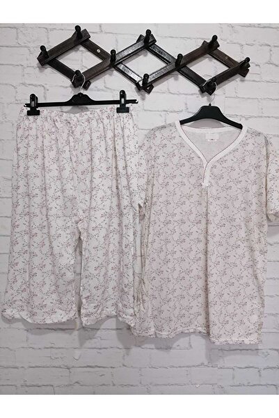 anne moda ankara Set de pijamale capri cu mânecă scurtă din bumbac subțire de...