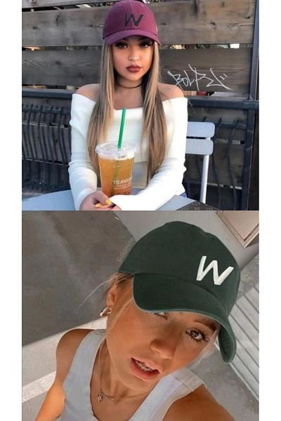 w white stars sports & wear Спортна шапка унисекс, комплект от 2 части с бродирана велкро задна част и регулируема закопчалка