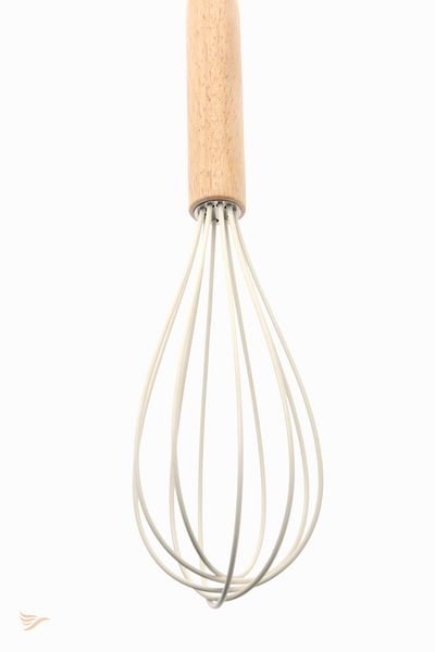 rubihome Luxury Bamboo Handle Silicone Whisk