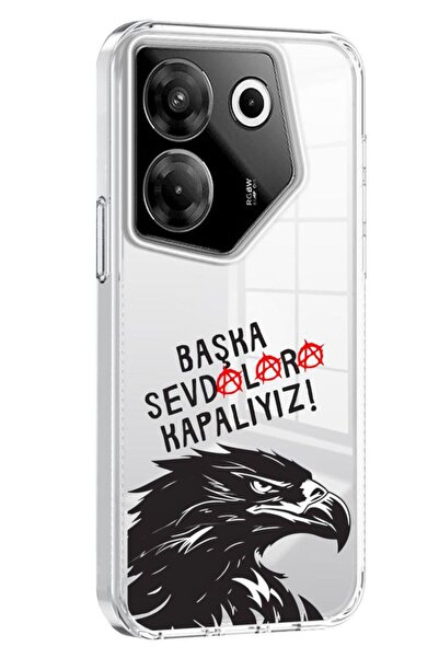 3GEN CASE Tecno camon 20 pro 5g compatible transparent silicone case with fan pattern