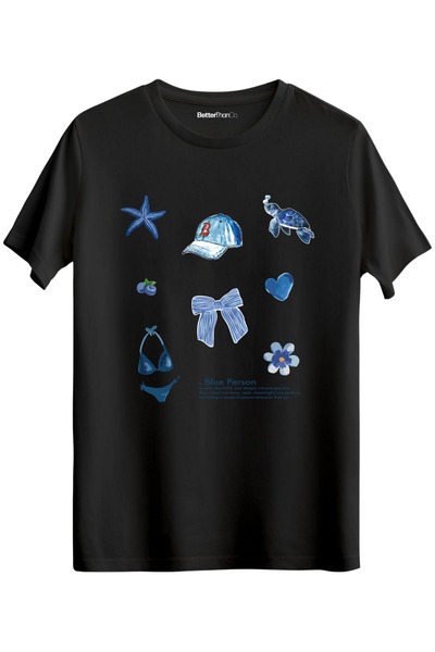 BetterThanCo Plava osoba - Obična T-shirt