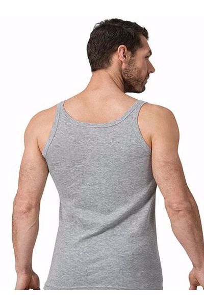 Namaldı Men's 2-Piece Gray Ribbed Thin Strap Tank Top New Season