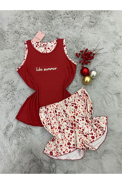 pijamaworld Thick Strap Shorts Pajama Set
