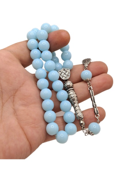 Han Ticarethane Mărgele de rugăciune din sticlă tăiată cu sferă de culoare tu...