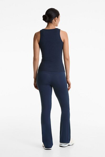 Oysho Sleeveless rib top with cotton and modal
