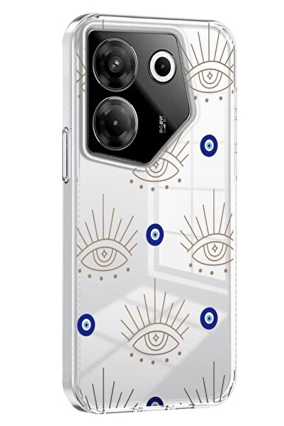 3GEN CASE Tecno Camon 20 Pro 5g Compatible Patterned Transparent Silicone Case