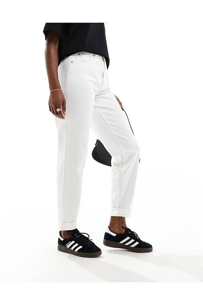 geenz manifacture Pantaloni de blugi Noon White Ngbutika Lycra Mom
