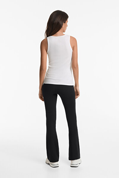 Oysho Sleeveless rib top with cotton and modal