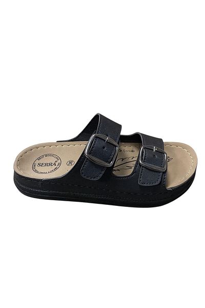 Serra Slippers - Double Banded Flat Sole