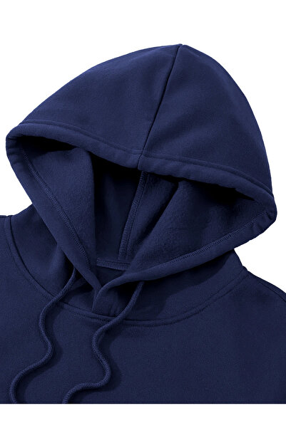 l'eivor Мілано з принтом Unisx Regular Синій худі з капюшоном