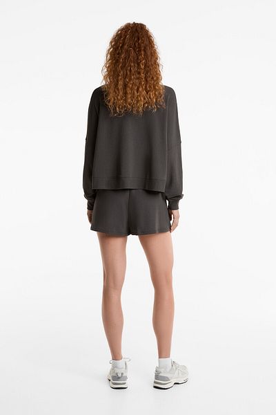 Oysho Wide-leg shorts with cotton and modal