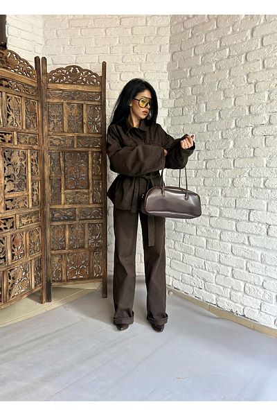 moneta boutique طقم GabiRDin Denim: سترة وبنطلون للنساء