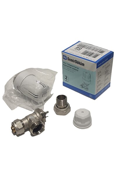 KALDE (4'lü Paket) DD-TP1 Köşe Pex Termostatik Radyatör Vanası