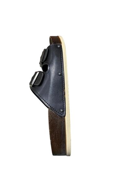 PARMİ Жіночі тапочки з рівною підошвою та подвійною застібкою