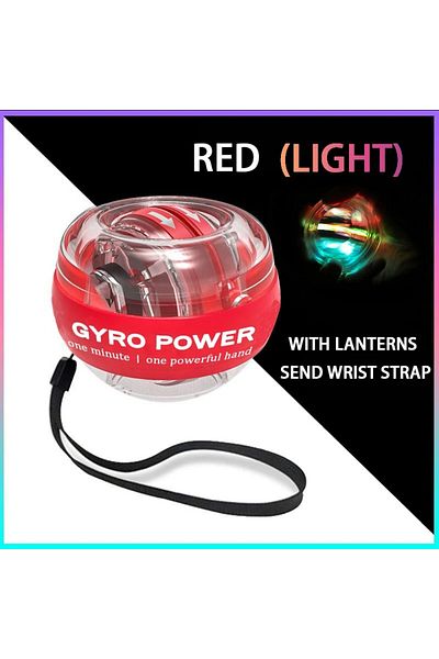 Choice red with led Fitness Equipment Sport Gym Powerball Gyro Ball Workout Equipments Exercise Power Porta