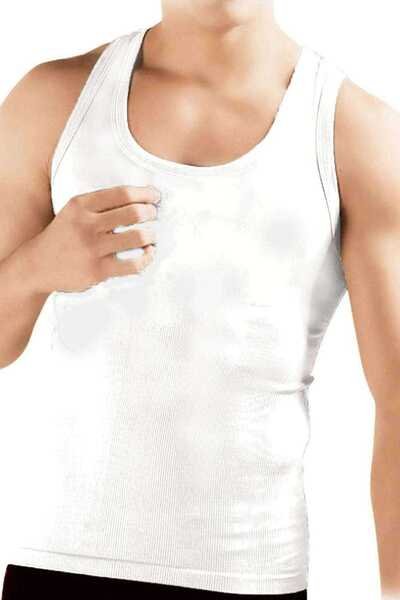 Royaleks Elite Life Men's Recovery Tank Top White Corset 940