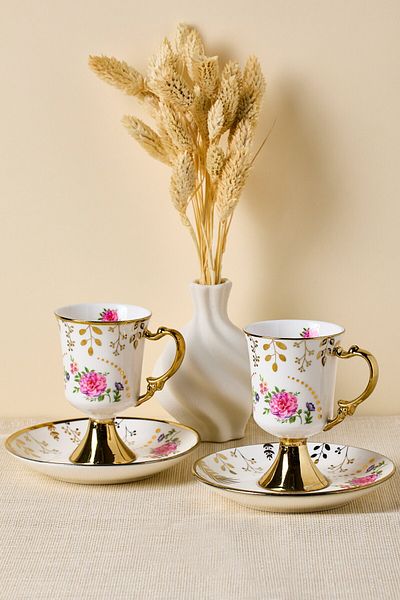 GUNES ZUCCACIYE Porcelain English Sachet 2 Personality Coffee Cup