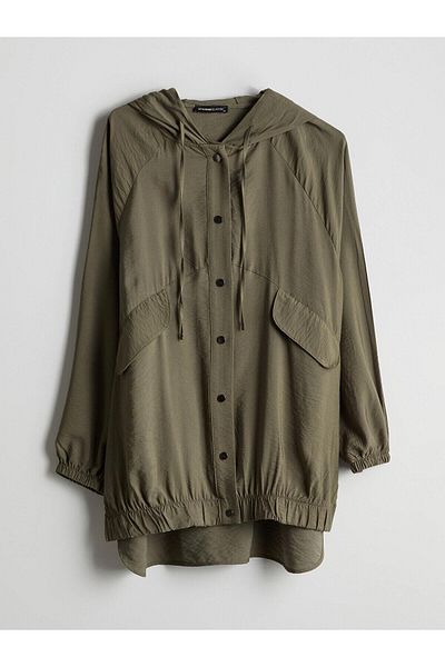 LC Waikiki Lcwaikiki Classic Hooded Oversize Women's Jacket