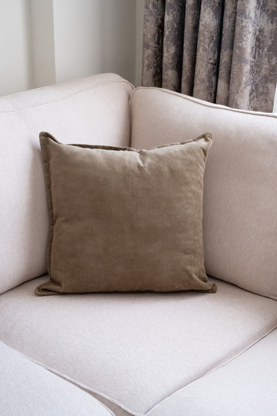Beige & Stone Husă de pernă decorativă din catifea verde 50X50