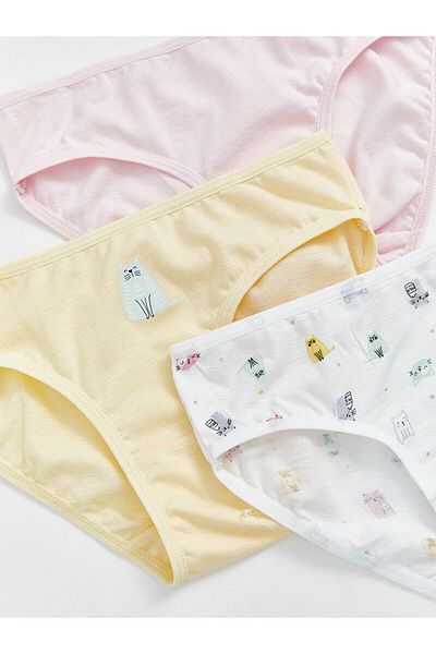 LC Waikiki Lcw Kids Elastic Waist Girls' Panties 3-Piece