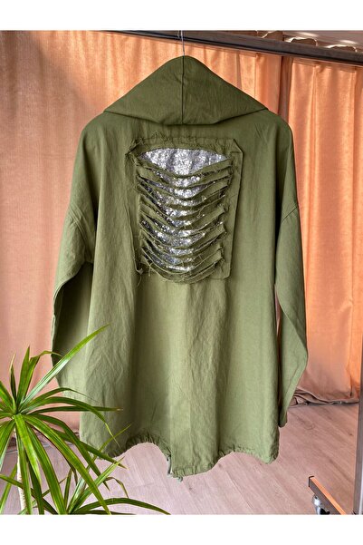 Store By Dilara Sırtı Pul Payet Detaylı Gabardin Ceket