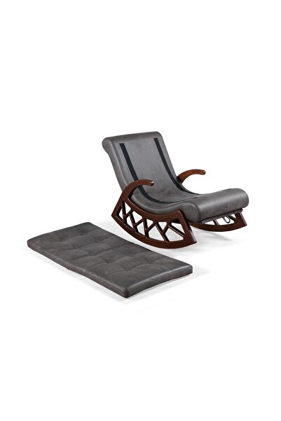 Mobilya Stant Most Woodarm %100 Ağaç Dinlenme Koltuğu İthal Nubuk Kumaş