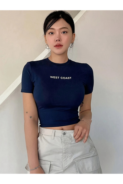 npLStore Women's Vintage Printed Crop T-Shirt