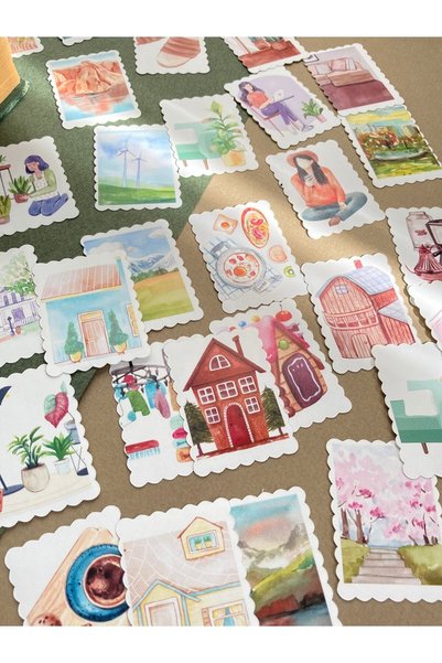 Hume Craft Peace Themed Stamp Sticker Suitable for Bullet Journal Agenda Planner