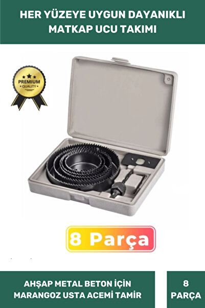 Thriftbuds Premium 8 Parça Ağaç Kesme Alyan Anahtarlı Panç Seti Tavan Alçıpan...