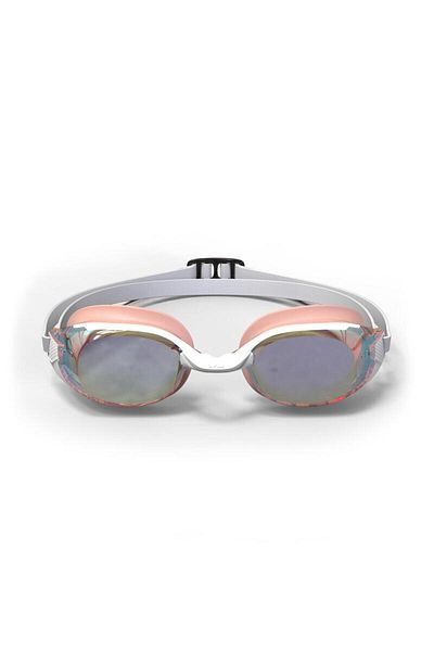 Decathlon Swimming Goggles - Mirrored Glasses - White/Pink - Standard Size - Bfit