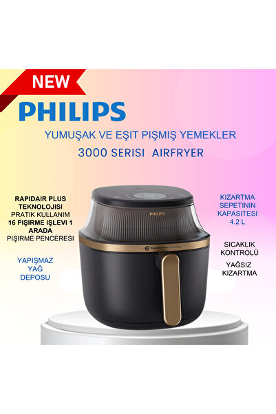 Philips Pişme derecesini görün, çeşitliliğin tadını çıkarın 4.2 L Airfryer