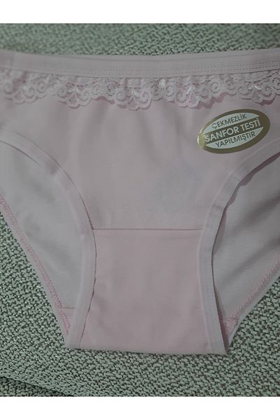 Butik Pink 100% Cotton Top Elegant Lace Panties Female Child