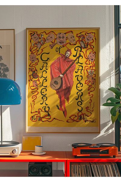 Taranist Poster - Commedia dell'Arte Vintage Demon Illustration