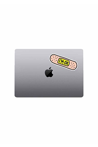 MegaSticker Yara Bandı I AM OK Sticker Araba, Motorsiklet, Kask, Laptop, Cam Sticker 13x4 Cm