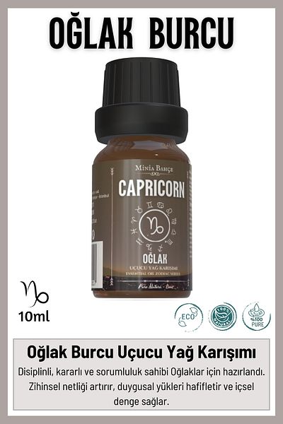Minia Bahçe Bitki ve Sanat Atölyesi Capricorn Capricorn - Essential Oil Mix, 10ml