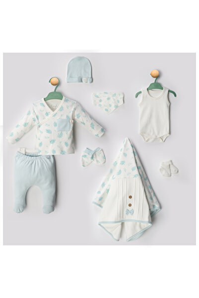 Pure Kids Store 100% Organic Cotton Baby Boy Spring/Autumn Themed 8-Piece Hos...