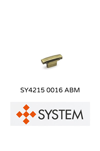 System SY4215 0016 ABM 0016 Mm Antik Bronz Renkli Modern Tekli Kulp