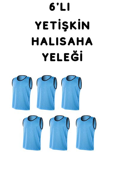 RUTBİL SPORTS 6 Pieces Training Vest Astroturf Field Vest Training Vest Astroturf Vest Adult Size