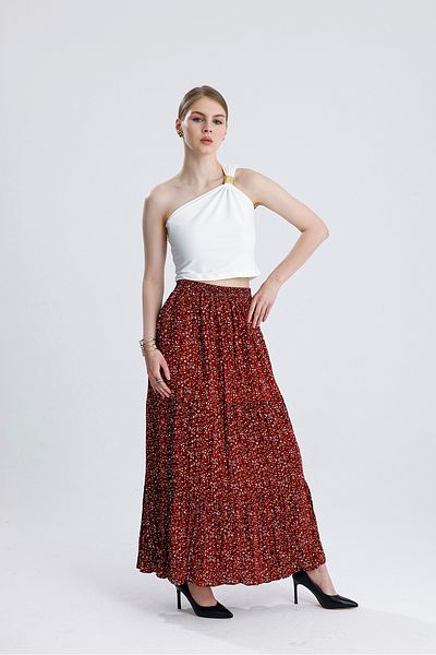 Lia Blanco's Women's Florencia Viscose Layered Skirt